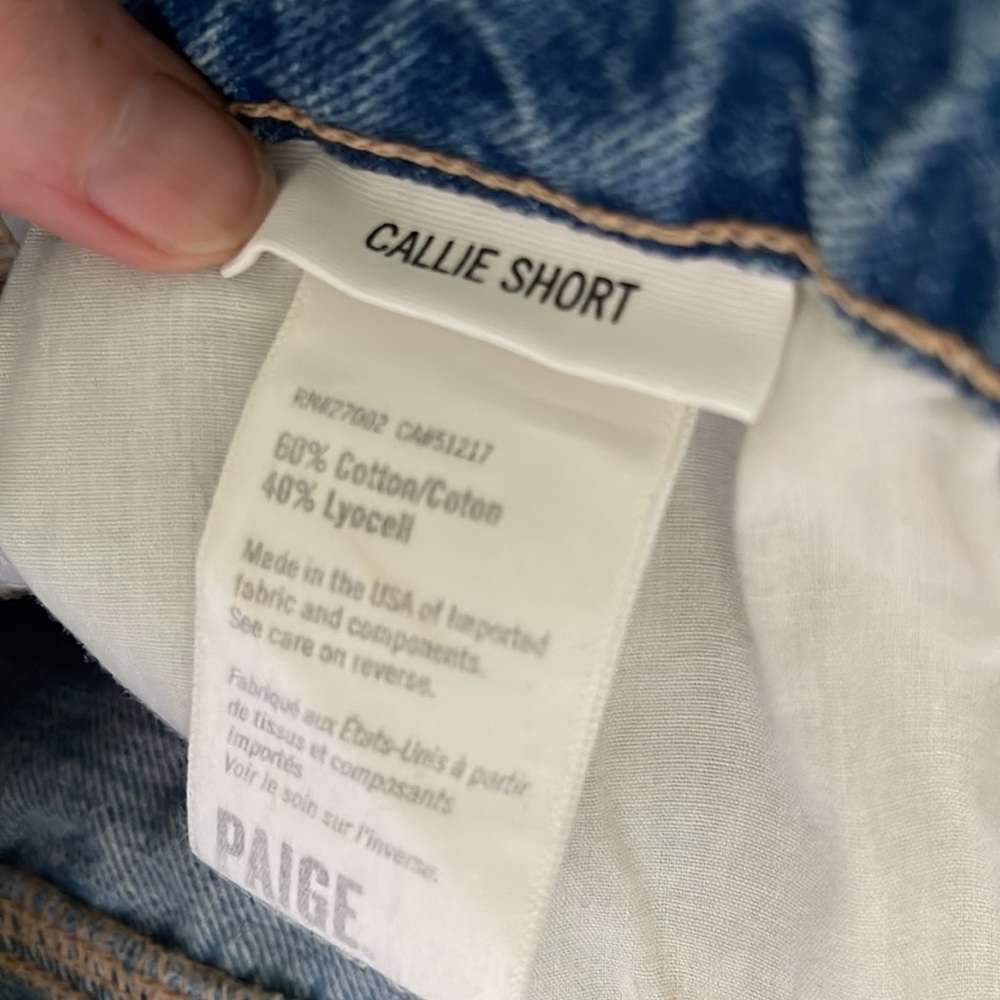Paige Callie high rise boyfriend short . NWT 26 - Picture 9 of 9